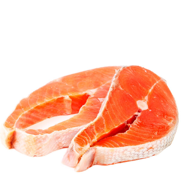 Дикий лосось чавыча, стейк свежемороженый, Икорный