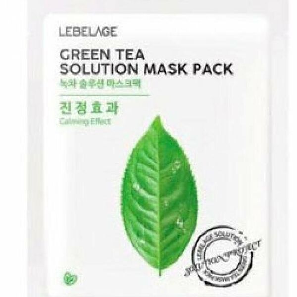 Маска тканевая для лица Lebelage с экстрактом зеленого чая