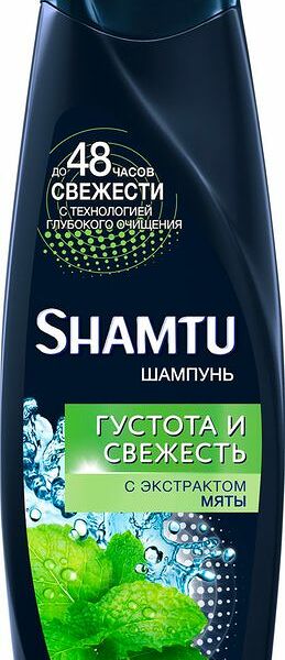Шампунь Shamtu Густота и свежесть с экстрактом мяты, 360мл
