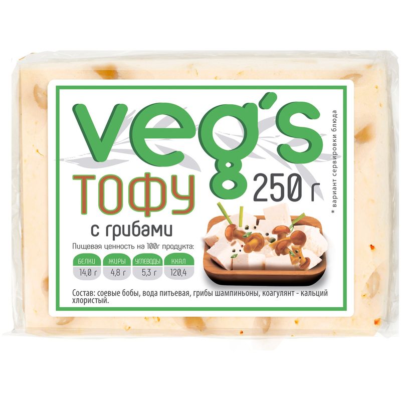 

Тофу Vegs с грибами, 250г