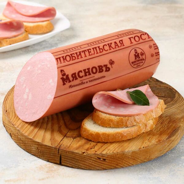 Колбаса Любительская Гост вареная в целлофановой оболочке МясновЪ