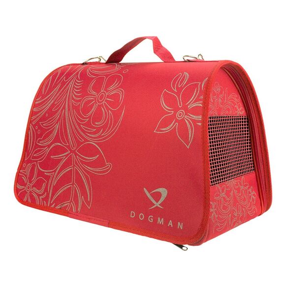 Сумка Лира № 1 для кошек и собак мелкого и среднего размера, 35х23х22см, красная