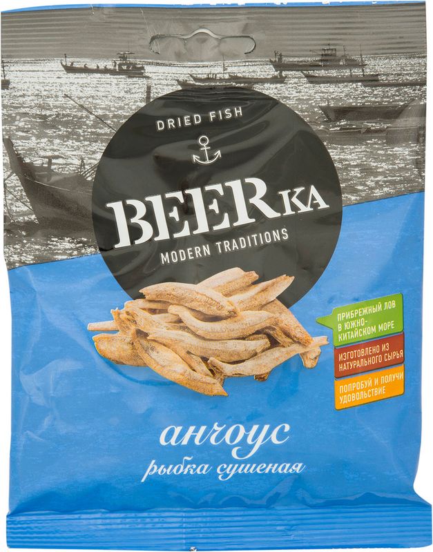 

Рыбка Beerka Анчоус сушеная 25 г