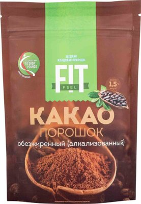 Какао-порошок обезжиренный Fit Feel 150 г