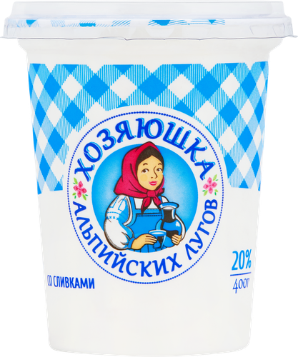 

Сметанный продукт Хозяюшка Альпийских Лугов, 20%