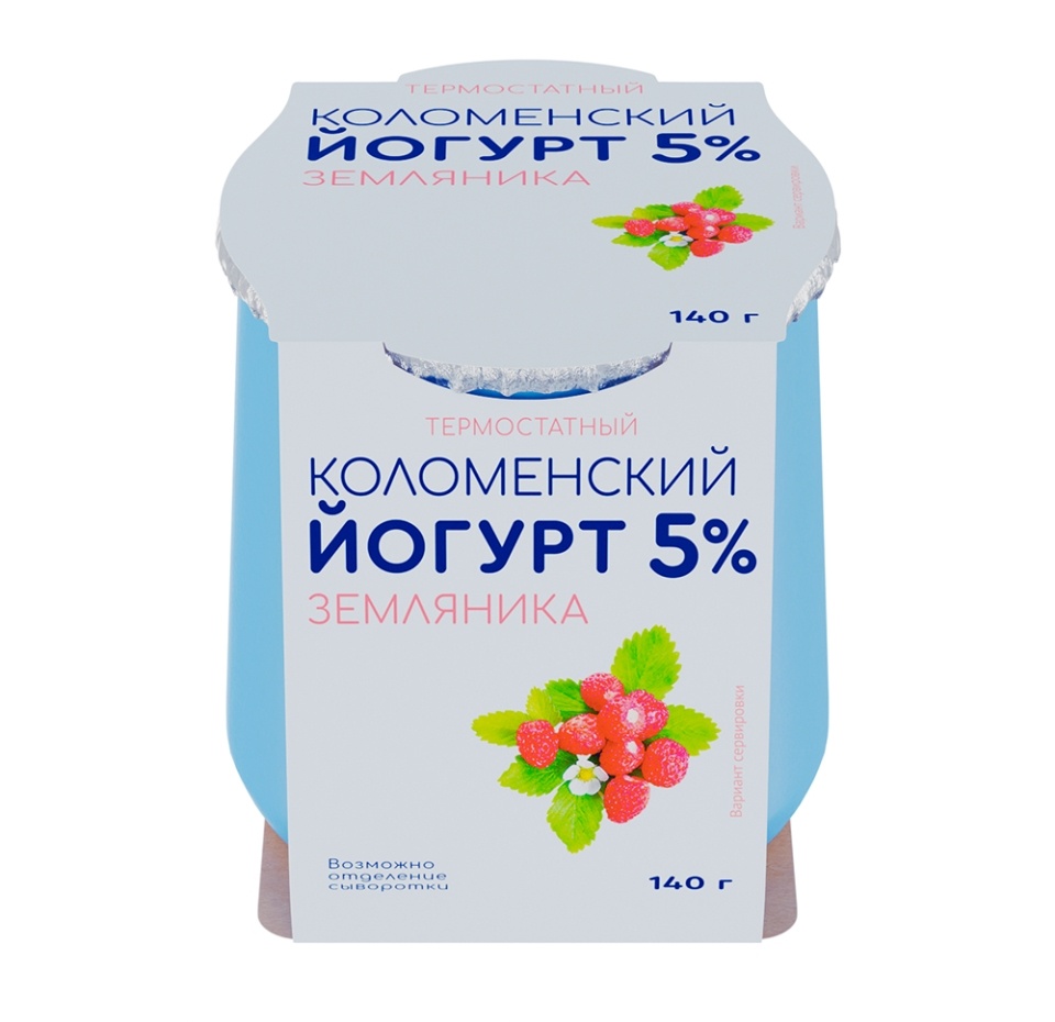 

Йогурт Коломенский термостатный Земляника 5% 140 г