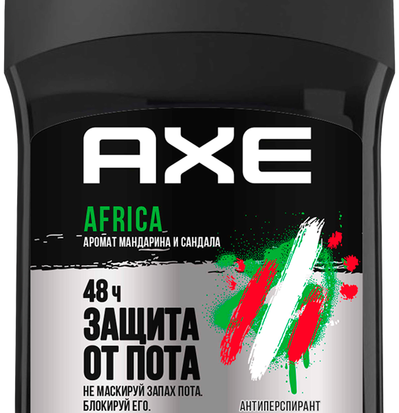 Антиперспирант-стик мужской AXE Africa с ароматом мандарина и сандала, 50мл