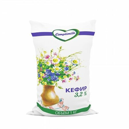 Кефир жир. 3.2% п/пл вес 1л Слуцк