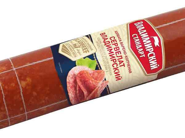 Сервелат варено-копченый Владимирский стандарт