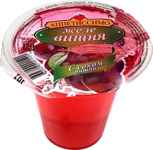 

Желе Аппетиссимо с соком вишни 150 г