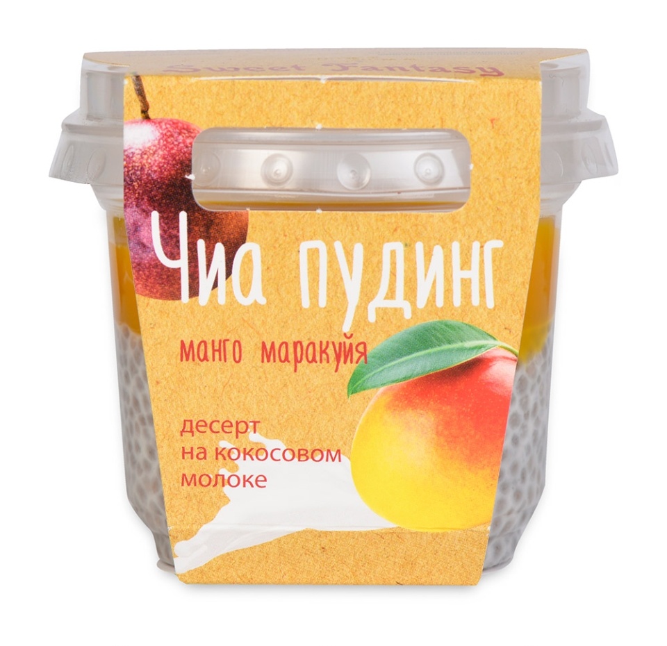 

Пудинг Sweet Fantasy Кокосовый Чиа-манго-маракуйя 120 г