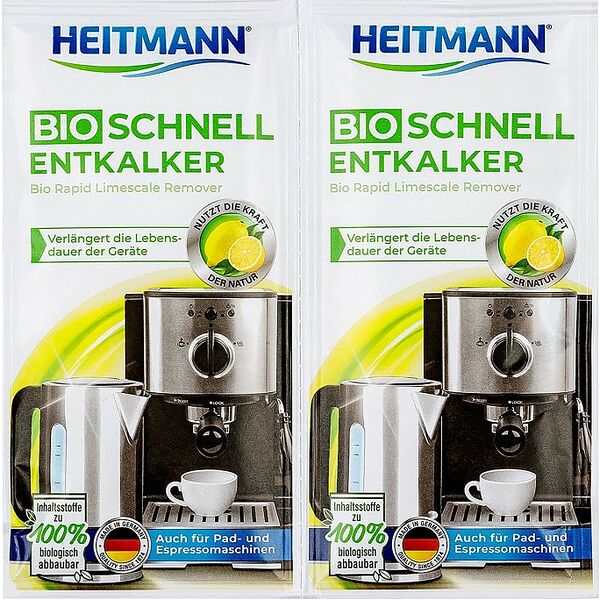 Средство чистящее Heitmann Экспресс Био очиститель накипи 2шт*25г