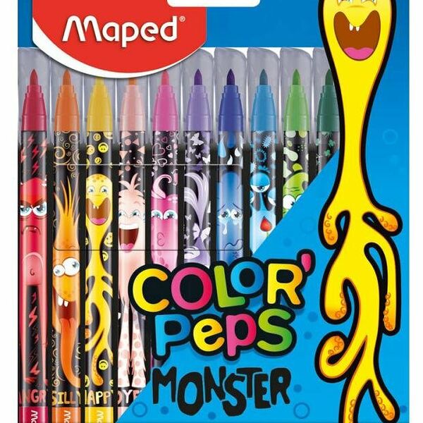 Фломастеры Maped Color Peps Monster, 12 шт