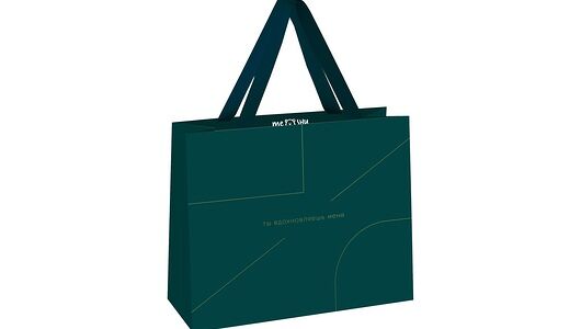 Пакет подарочный Meshu Monocolor Emerald 32х26х12 см матовая ламинация