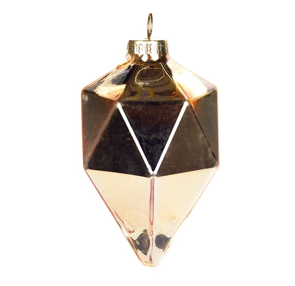 

Игрушка для елки Edelman Edelman Форма с треугольными гранями упк 2 шт, ассорти Нидерланды золотая, 10см