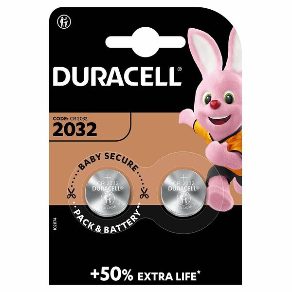 Batarea DURACELL 2032 2 BL alkaline (штрхкд 967) (1195473)
