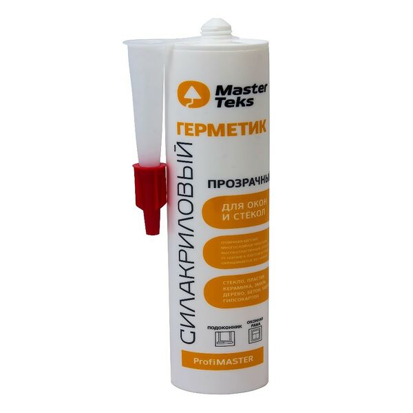 Герметик силакриловый для окон и стекол MasterTeks PM 290 мл
