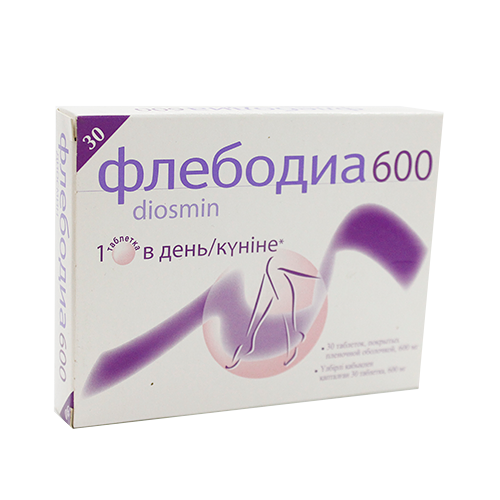 Флебодиа 600 мг, №30, табл.