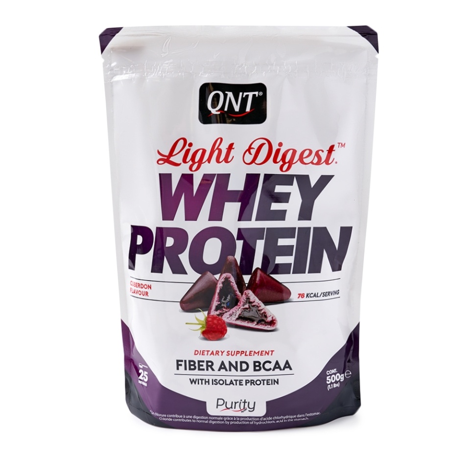 

Протеин Qnt Light Digest Whey Protein Кьюбердон (без сахара) 500 г