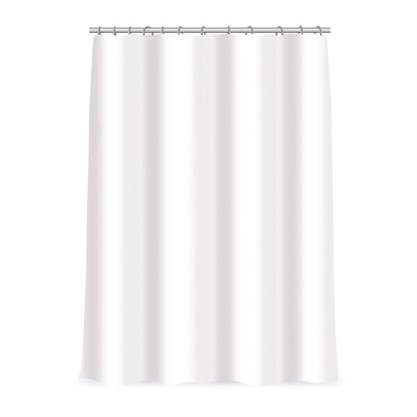 Vetta шторка для ванной, пева, 180x180см, с магнитами, белая
