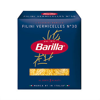 Макароны BARILLA Filini Vermicelles №30 из твердых сортов пшеницы группа А высший сорт, 450г