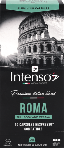 

Кофе молотый в капсулах Intesno Roma натуральный жареный 10 капсул 50 г