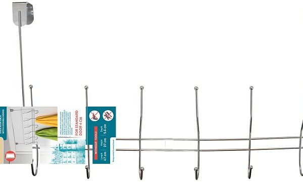 Планка наддверная Tatkraft Relax с 6-ю двойными крючками 47*27*5.6см