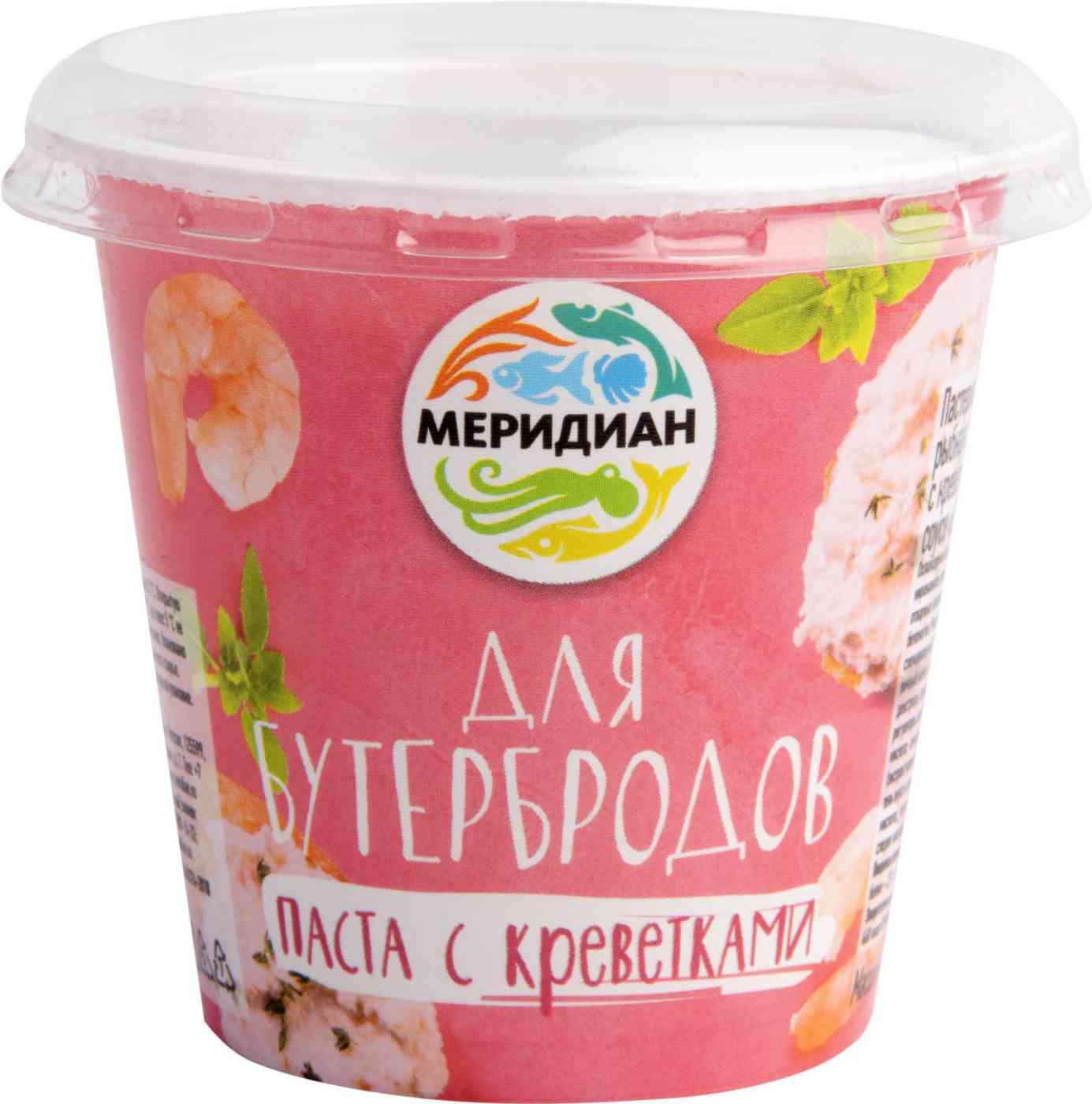 

Паста для бутербродов Меридиан с креветками 140 г
