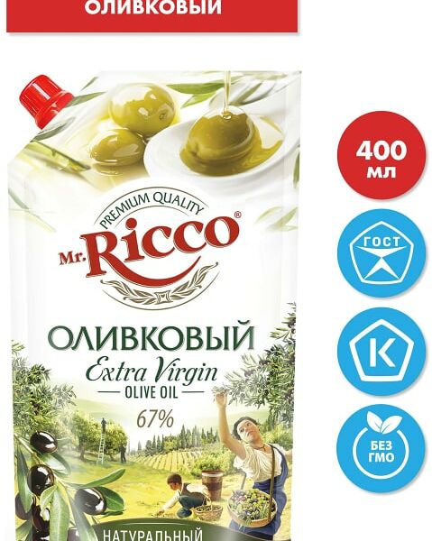 Майонез Mr. Ricco Оливковый 67% 400мл