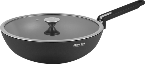 

Сковорода-вок RONDELL Modern 1723-RD-01 30х9 см с крышкой, литой алюминий