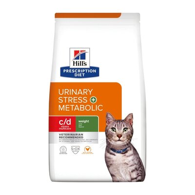 HILL`S 1,5кг Корм для кошек C/D+Metabolic стресс+вес 