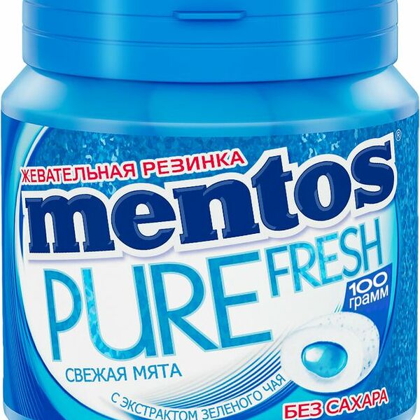 Жевательная резинка MENTOS Pure со вкусом мяты
