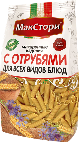 

Макароны МакСтори с отрубями, перья