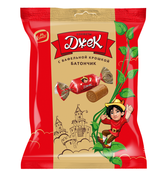 Конфеты шоколадные Джек с вафельной крошкой