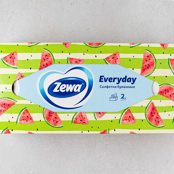 Салфетки Zewa Everyday, 100 шт