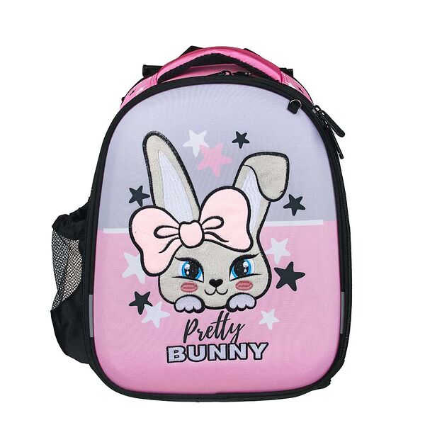 Зайчик рюкзак школьный жесткий 38х28х15см, 2 отд.,2карм.,эргон.спинка, лямки рег.по росту, пэ,брел.