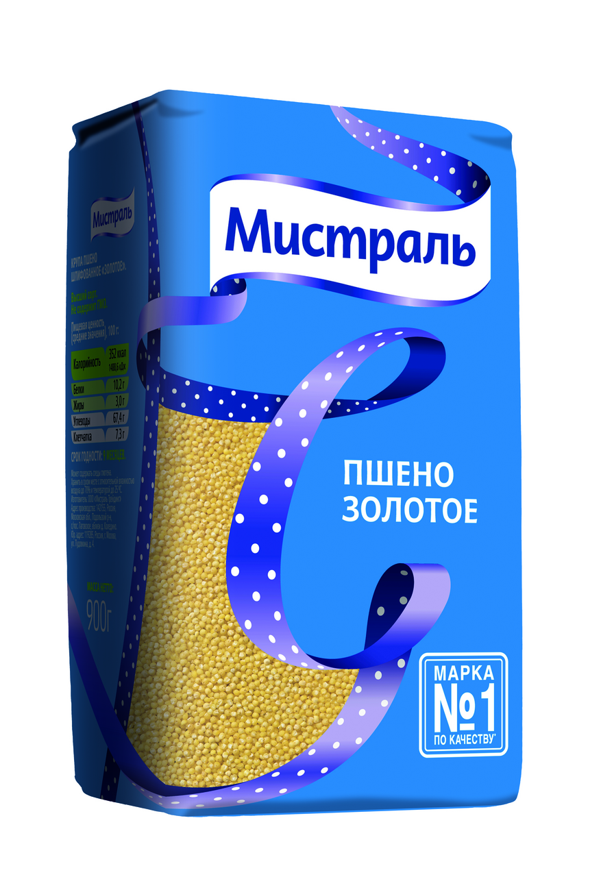 

Пшено Мистраль золотое 900 г