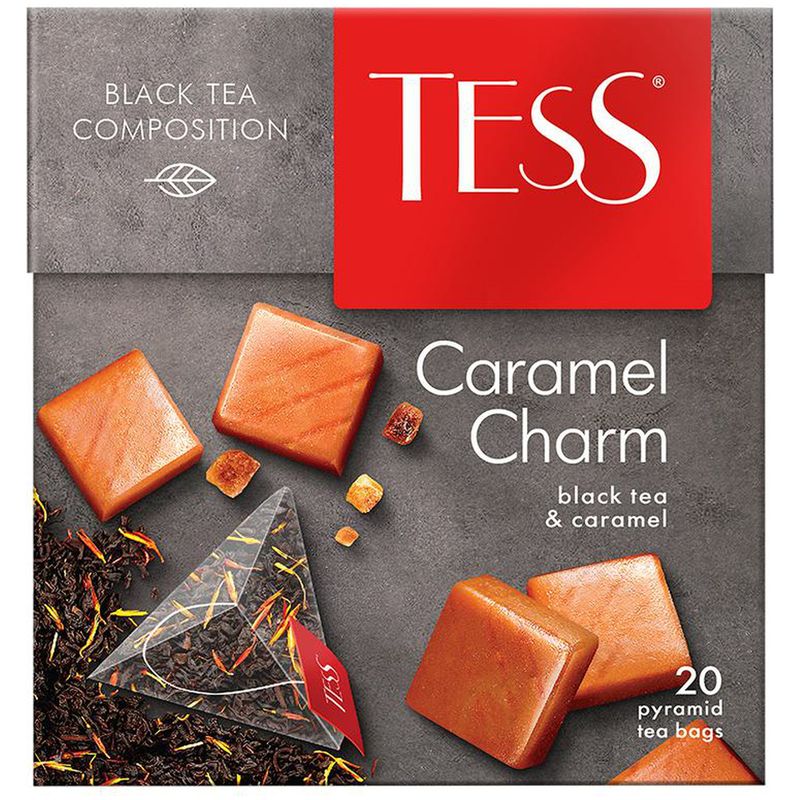 

Чай черный Tess Caramel charm в пирамидках 20 шт. 36 г