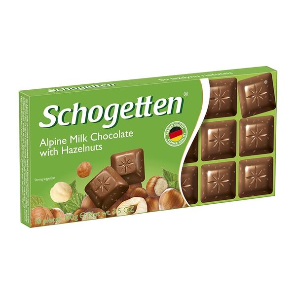 Шоколад молочный Schogetten с фундуком 100 г