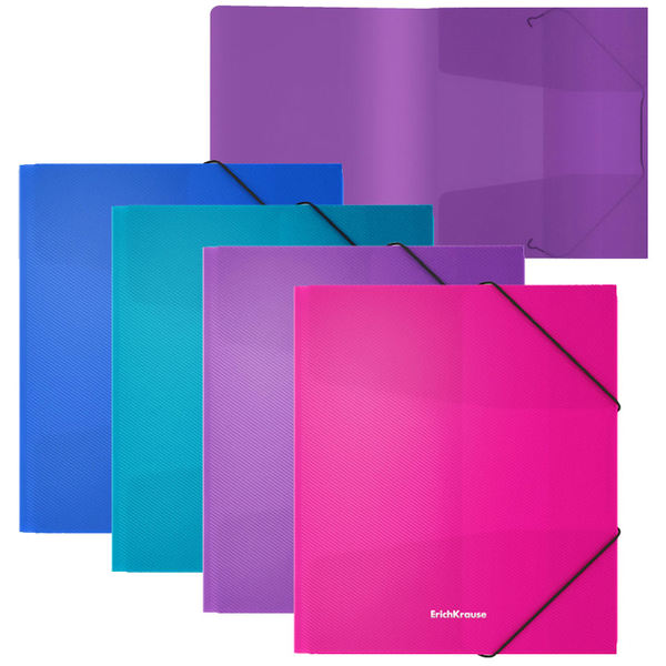 Папка для тетрадей на резинках ErichKrause Diagonal Vivid, A5+