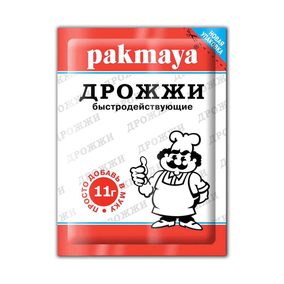 

Дрожжи Pakmaya сухие хлебопекарные быстродействующие 11 г