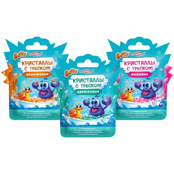 Кристаллы Baffy Купайся весело в ассортименте