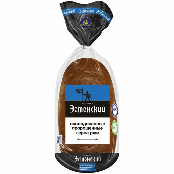 Батончик Каравай Эстонский с осолодованными зёрнами в нарезке, 220г