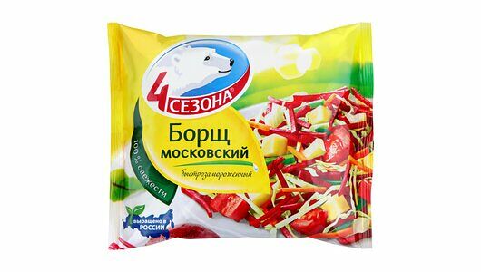 Смесь овощная 4 Сезона Борщ Московский быстрозамороженная