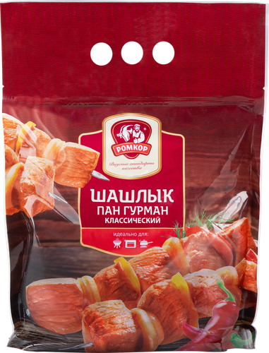 

Шашлык Ромкор Пан Гурман Классический категория Б охлажденный, пакет, вес