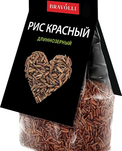 Рис Bravolli Красный длиннозерный 350г