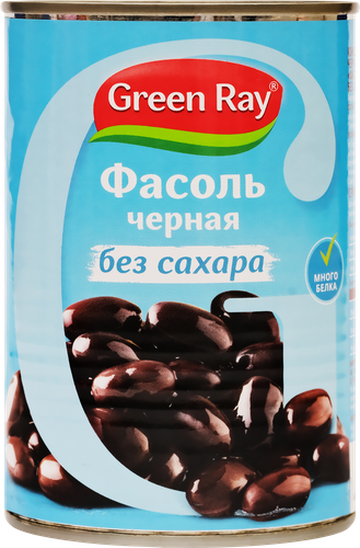 

Фасоль чёрная Green Ray 400 г
