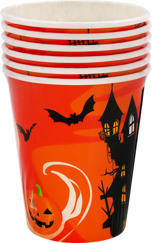 

Одноразовые стаканы Fiolento Хэллоуин бумажные 200 мл 6 шт