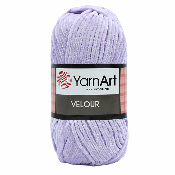 Пряжа YarnArt 'Velour' 100г 170м (100% микрополиэстер)(859 сиреневый),шт