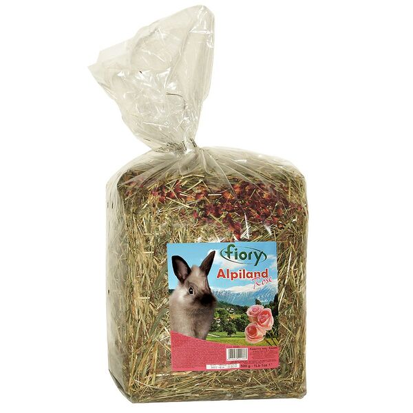 Fiory сено Alpiland Rose с розой для грызунов